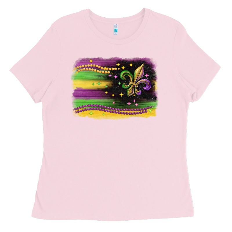 Mardi Gras Flag Ladies Tee by CowGirlArtShop | Teevron