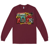 Burgundy Ranch mama Motthaer's Day Long Sleeve Tee - FaDigitalArtStudio