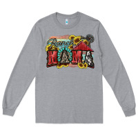 Heather Grey Ranch mama Motthaer's Day Long Sleeve Tee - FaDigitalArtStudio