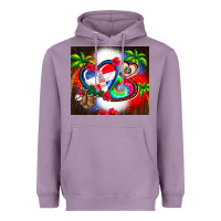 Lavender dominican republic  leopard Heavyweight Hoodie - AdoDesignShop