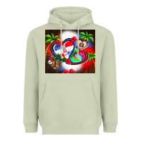 Matcha dominican republic  leopard Heavyweight Hoodie - AdoDesignShop
