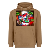 Toasted Coconut dominican republic  leopard Heavyweight Hoodie - AdoDesignShop