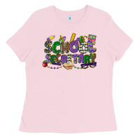 Bubblegum Pink school secretary mardi gras Ladies Tee - CowGirlArtShop