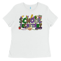 White school secretary mardi gras Ladies Tee - CowGirlArtShop