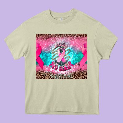 Refuse To Sink Anchor Cancer Heavy Core Tee Designed By Nancycooperartshop