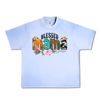 Grape Ice Blessed Mama Urban Heavy Tee - CowCowDesign