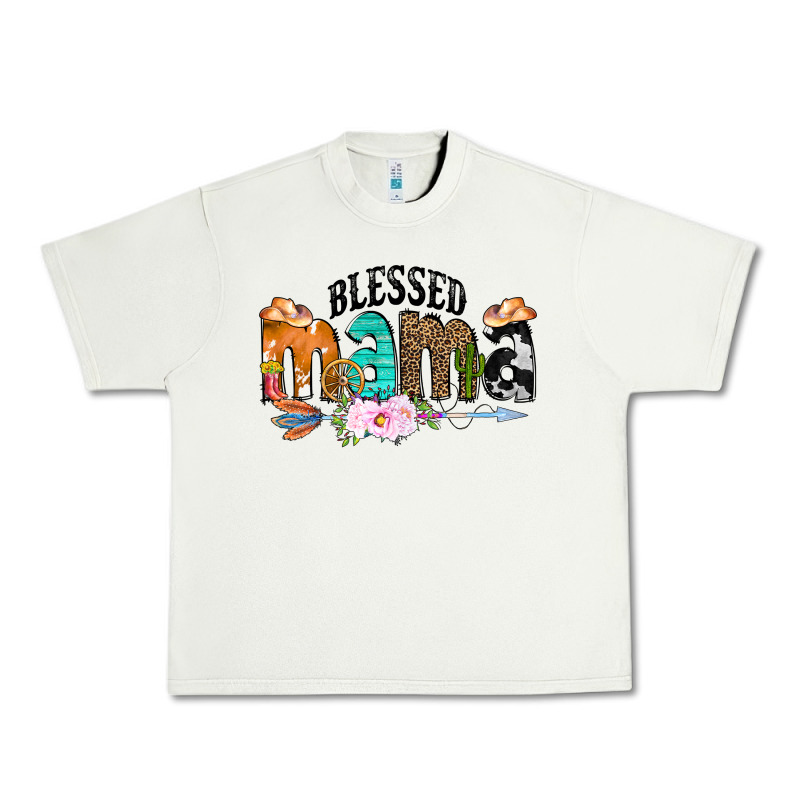 Blessed Mama Urban Heavy Tee by CowCowDesign | Teevron