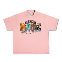 Salmon Blessed Mama Urban Heavy Tee - CowCowDesign