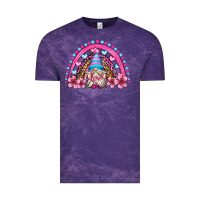Cloud Purple valentine's day rainbow gnome olivia Vintage Tee - OliviaCreatesArt