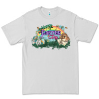 Dove Grey Happy Easter Day rainbow Premium Tee - HowdyJamesFarm