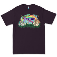 Plum Happy Easter Day rainbow Premium Tee - HowdyJamesFarm