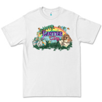 White Happy Easter Day rainbow Premium Tee - HowdyJamesFarm
