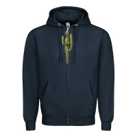Navy cactus Zipper Hoodie - BarkalooDesign