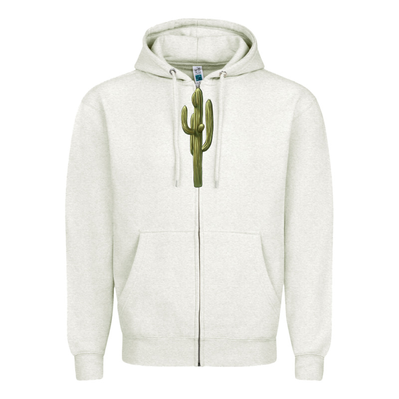 Cactus Zipper Hoodie by BarkalooDesign | Teevron
