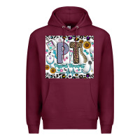 Burgundy pt physical therapist Premium Hoodie - CowhideDigitalArt