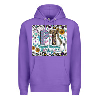 Purple pt physical therapist Premium Hoodie - CowhideDigitalArt