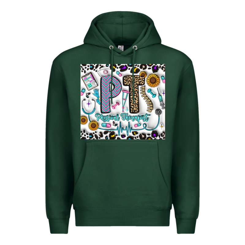 Pt Physical Therapist Premium Hoodie by CowhideDigitalArt | Teevron