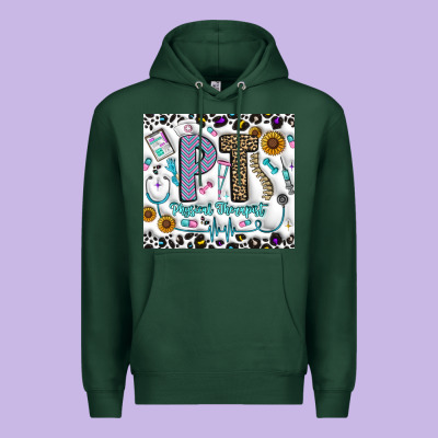 Pt Physical Therapist Premium Hoodie Designed By Cowhidedigitalart