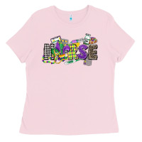 Bubblegum Pink nurse mardi gras Ladies Tee - CowGirlArtShop