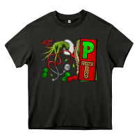 Asphalt Christmas Character Nurse Heavy Core Tee - NancyCooperArtShop