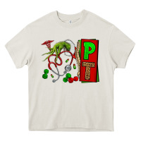 Cream Christmas Character Nurse Heavy Core Tee - NancyCooperArtShop