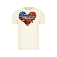 Vintage Arctic american leopard brushstroke heart Vintage Tee - Jasminsmagicworld