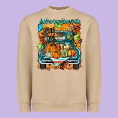 Fall Is My Favorite Heavyweight Sweatshirt Designed By Barkaloodesign
