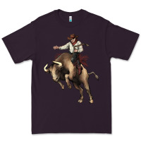 Plum Cowboy bull rodeo Premium Tee - HowdyJamesFarm