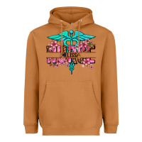 Meerkat floral nurse custom name Heavyweight Hoodie - AdoDesignShop
