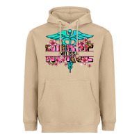 Mushroom floral nurse custom name Heavyweight Hoodie - AdoDesignShop