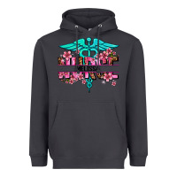Smoke floral nurse custom name Heavyweight Hoodie - AdoDesignShop