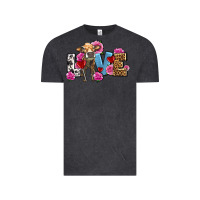 Vintage Black love with cow olivia Vintage Tee - OliviaCreatesArt