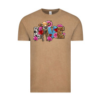 Vintage Coffee love with cow olivia Vintage Tee - OliviaCreatesArt