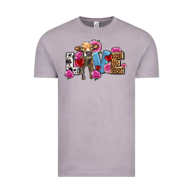 Love With Cow Olivia Vintage Tee by OliviaCreatesArt | Teevron