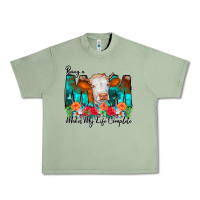 Oil Green Being a Mom Makes My Life Complete Urban Heavy Tee - CowCowDesign