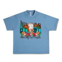 Pebble Blue Being a Mom Makes My Life Complete Urban Heavy Tee - CowCowDesign