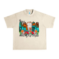 Sandshell Being a Mom Makes My Life Complete Urban Heavy Tee - CowCowDesign