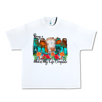White Being a Mom Makes My Life Complete Urban Heavy Tee - CowCowDesign