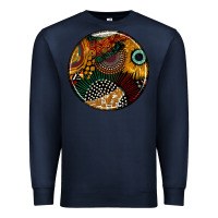 Navy juneteenth  coasters Premium Sweatshirt - AdoDesignShop