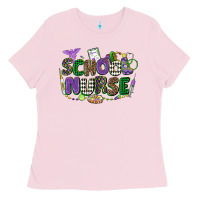 Bubblegum Pink school nurse mardi gras Ladies Tee - CowGirlArtShop