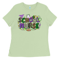 Matcha school nurse mardi gras Ladies Tee - CowGirlArtShop