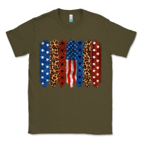 Army Green back to blue brushstroke Classic Tee - CowGirlArtShop