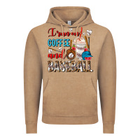 Vintage Coffee I Run On Coffee And Baseball Frappe Vintage Hoodie - FaDigitalArtStudio