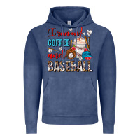 Vintage Denim I Run On Coffee And Baseball Frappe Vintage Hoodie - FaDigitalArtStudio