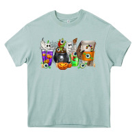 Arona Halloween Coffee Cups Heavy Core Tee - texasbilliewilder