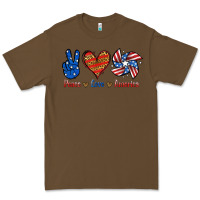 Cacao Peace Love America Premium Tee - Jasminsmagicworld