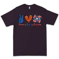 Plum Peace Love America Premium Tee - Jasminsmagicworld