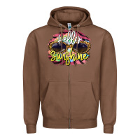 Chestnut hello sunshine Zipper Hoodie - BarkalooDesign
