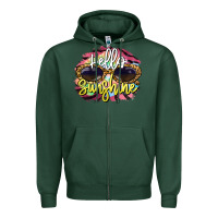 Sports Green hello sunshine Zipper Hoodie - BarkalooDesign
