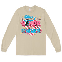 Mushroom Memorial Day honor and remember Long Sleeve Tee - FaDigitalArtStudio